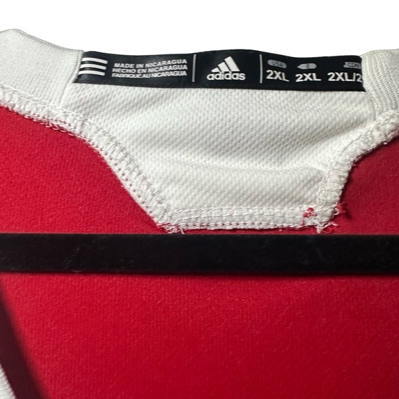 #10 University of Wisconsin red Big Ten Basketball Jersey  Adidas adult XXL - Picture 4 of 9